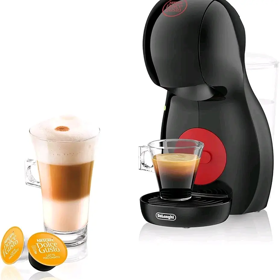 DeLonghi Nescafé Dolce Gusto Piccolo XS EDG210.B Capsule Coffee Machine - Espresso, Cappuccino, More - 0.8L - Black & Red amazing