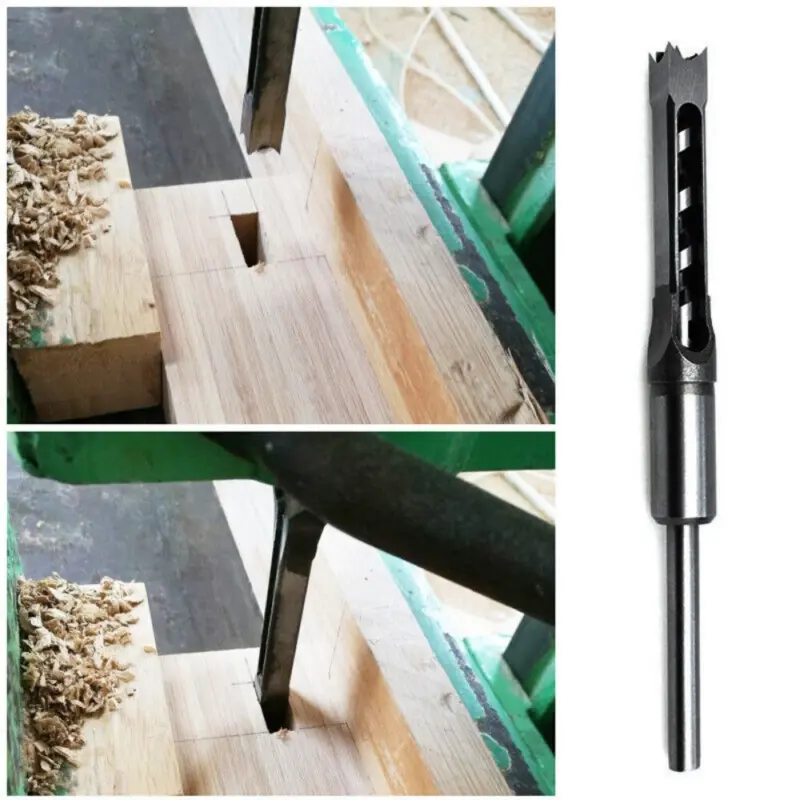 ⭐[Delivery In 2-3 Days]⭐4PCS/set Square Hole Saw Drill Bits Woodworking Mortising Chisel Drill Bit Set 1
