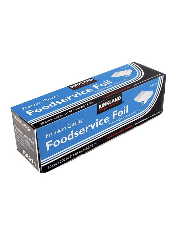 Kirkland Signature Foodservice Foil - Premium Quality Aluminium Foil 30cm x 200 metres Cookware Disposable 0