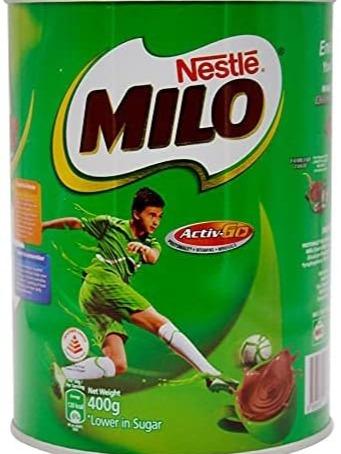 Milo Instant Malt Chocolate Drinking Powder Tin - 400g (Pack of 2) | Nourishing and Delicious Chocolate Malt Drink 5