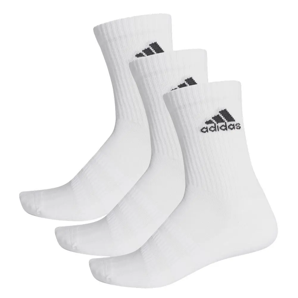Adidas Cushioned Crew Socks (Pack of 3) - White