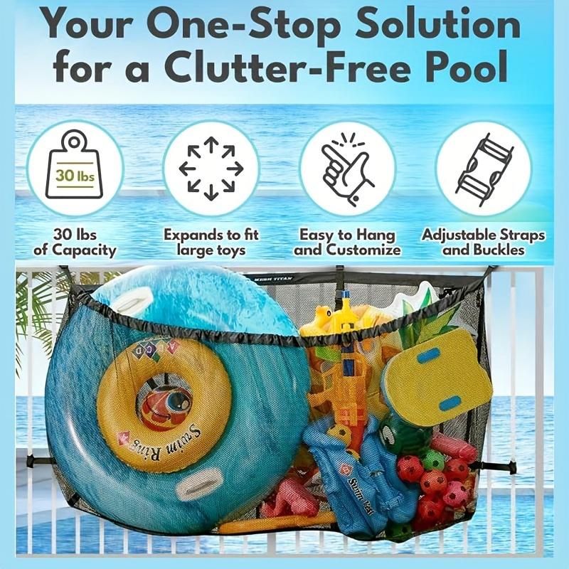 Swimming Pool Floats Storage Mesh Bag, Large Capacity Swimming Ring Storage Bag, Swimming Pool Supplies 3