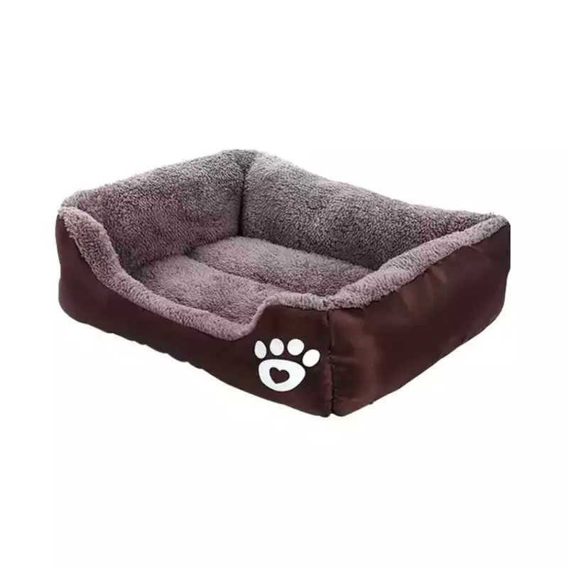 Soft Warm Cosy Pet Dog Square Cat Bed Washable Cushion Sizes S, M, L,XL, 2XL,3XL 3