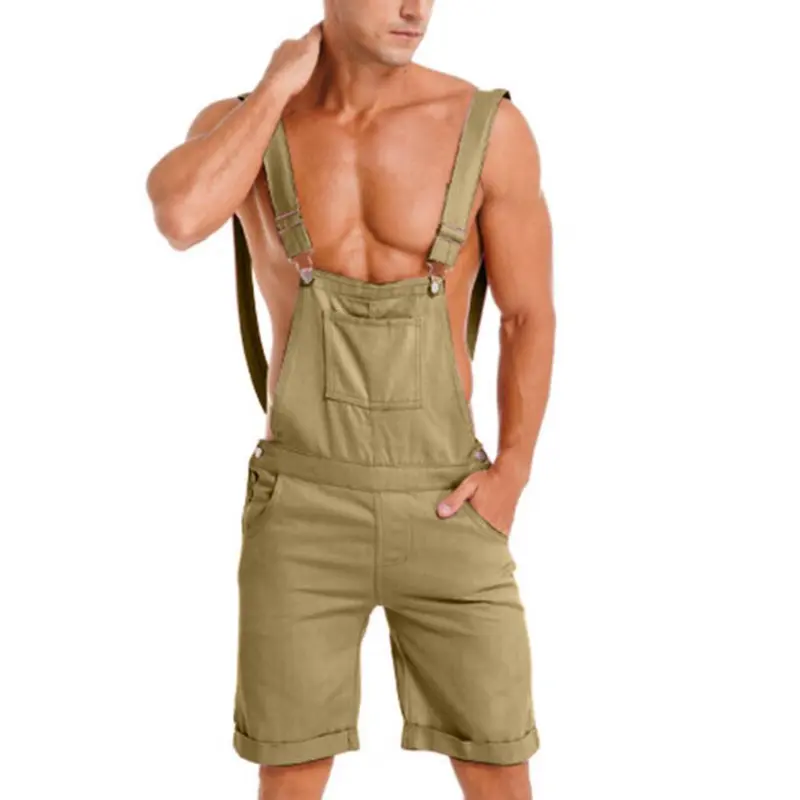 Vintage Jeans Overalls Mens Jumpsuit Cargo Work Pants Baggy Bib Contrast Stitch Denim Overalls Stitch Trousers New 2