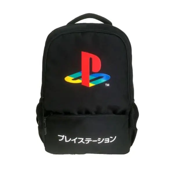 Playstation Logo Childrens Large Backpack for School in Black 40cm