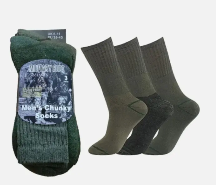 3-6 Pair Mens army Military Socks thermal Hiking Boot Combat Warm UK 6-11 Unisex Man Woman Set Comfortable socks on men aritzia  ankle cotton socks Menswear Day birkenstocks  sock Long Outdoor work  socks Plain Thick of 4