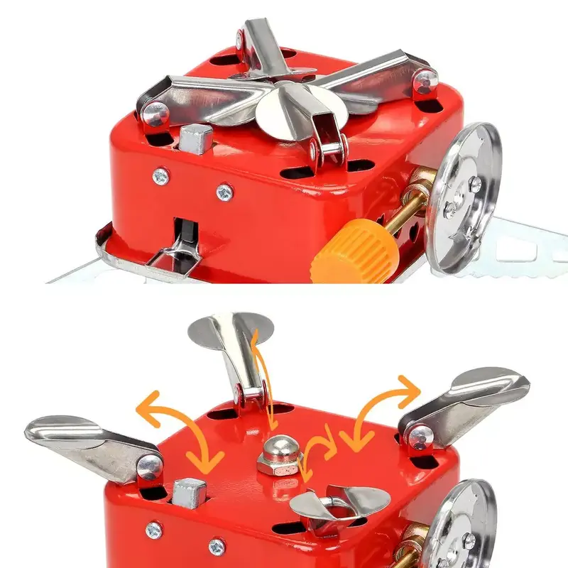 Outdoor Picnic Gas Burner Camping Hiking Fishing Mini Butane Stove Cooker 7