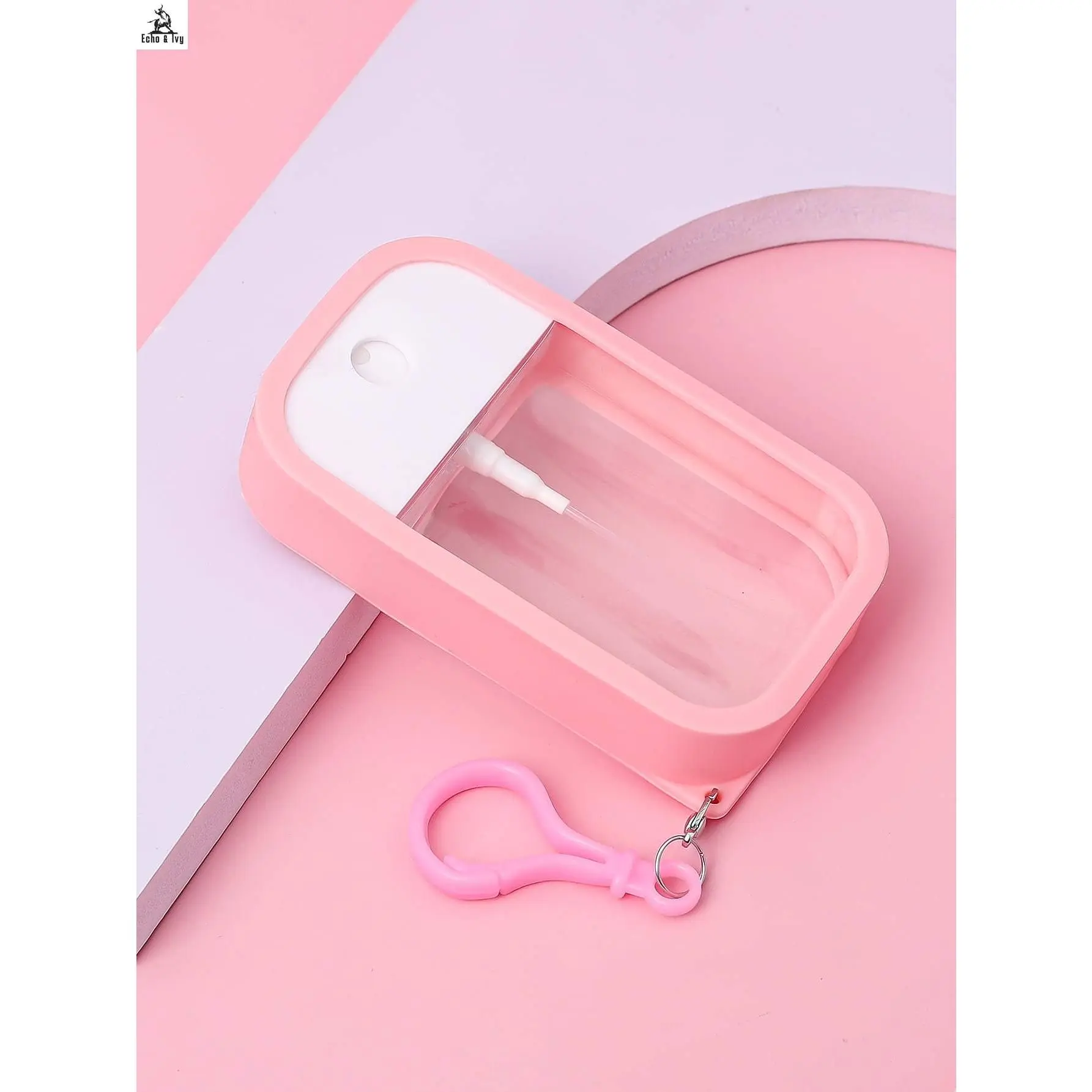E&I     1 Piece 45ml Pink Card - Style Refillable Hand Spray Bottle for Perfume, Ideal for Living Room, Bedroom, Bathroom Home Decor. Great for Travel
