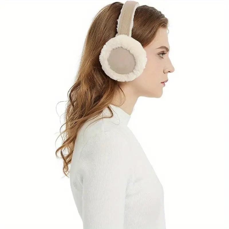 Classic Plush Earmuffs - Soft, Warm & Cozy Winter Ear Warmers for Outdoor Activities, Dry Clean Only, Ear protection, Cute, Anti-Freeze, Sports and Leisure, Foldable and Easy to Carry, Birthday Christmas New Year Warm Gift 3