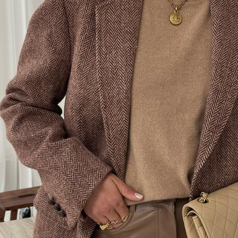 Oversized Vintage Tweed Blazer 5