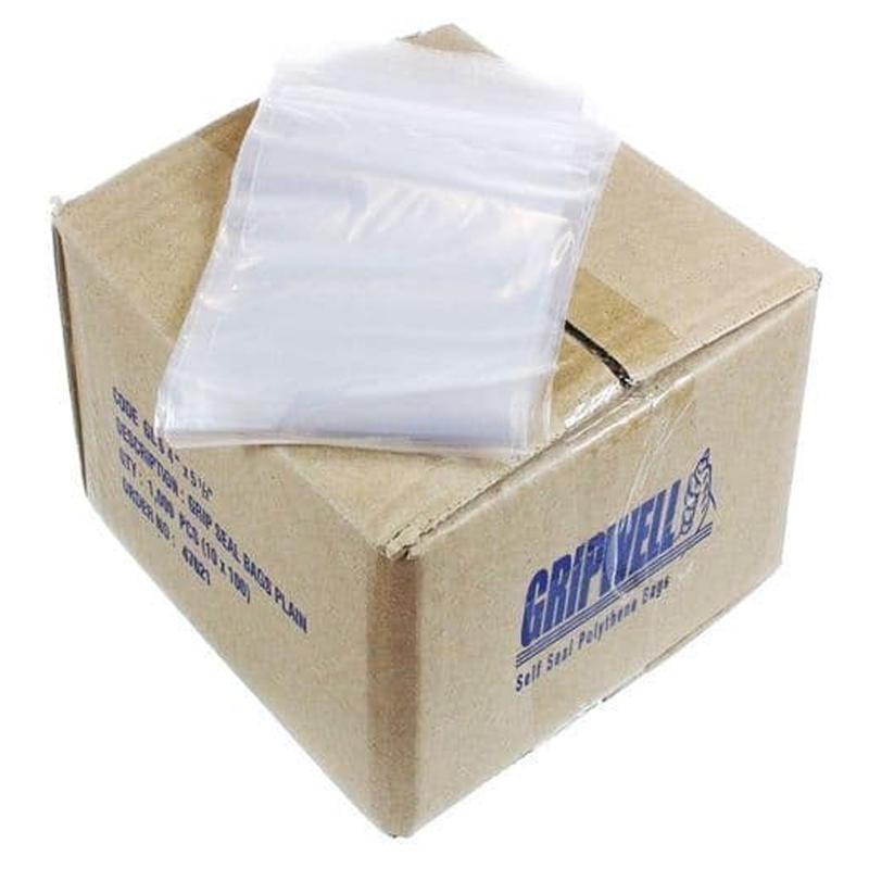 Selection Of Clear Polythene Sealable Plastic Zip Lock Grip Seal Bags 1