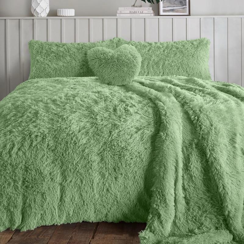 Cuddles Teddy Fleece Duvet Set - 100% Polyester warm 3
