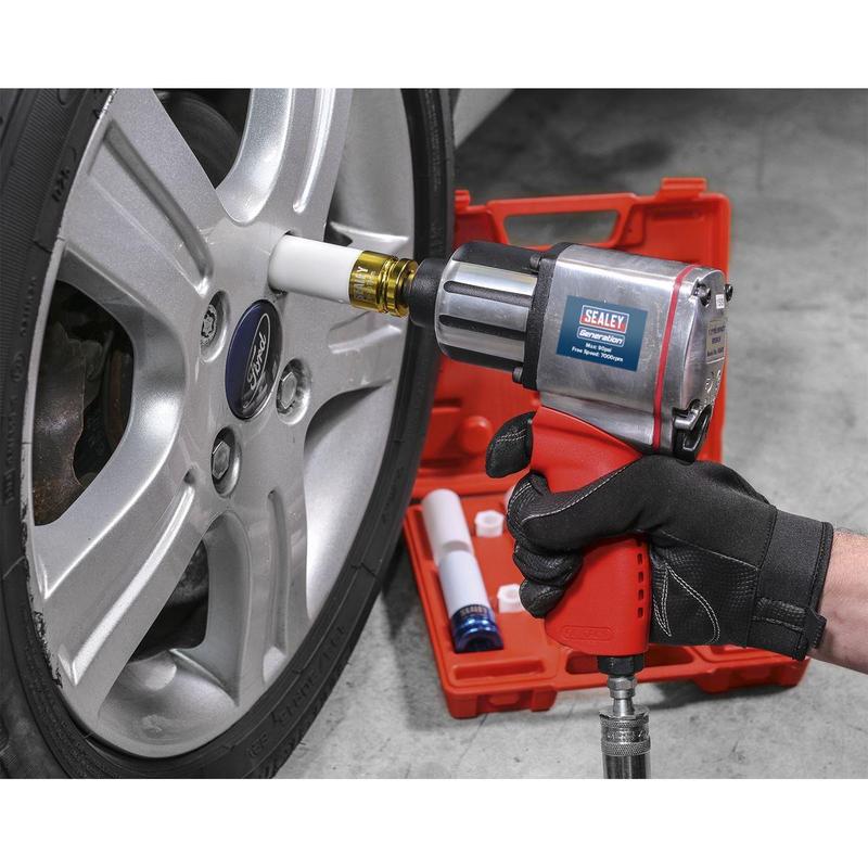Sealey Generation Twin Hammer Air Impact Wrench 1/2"Sq Drive GSA02 2