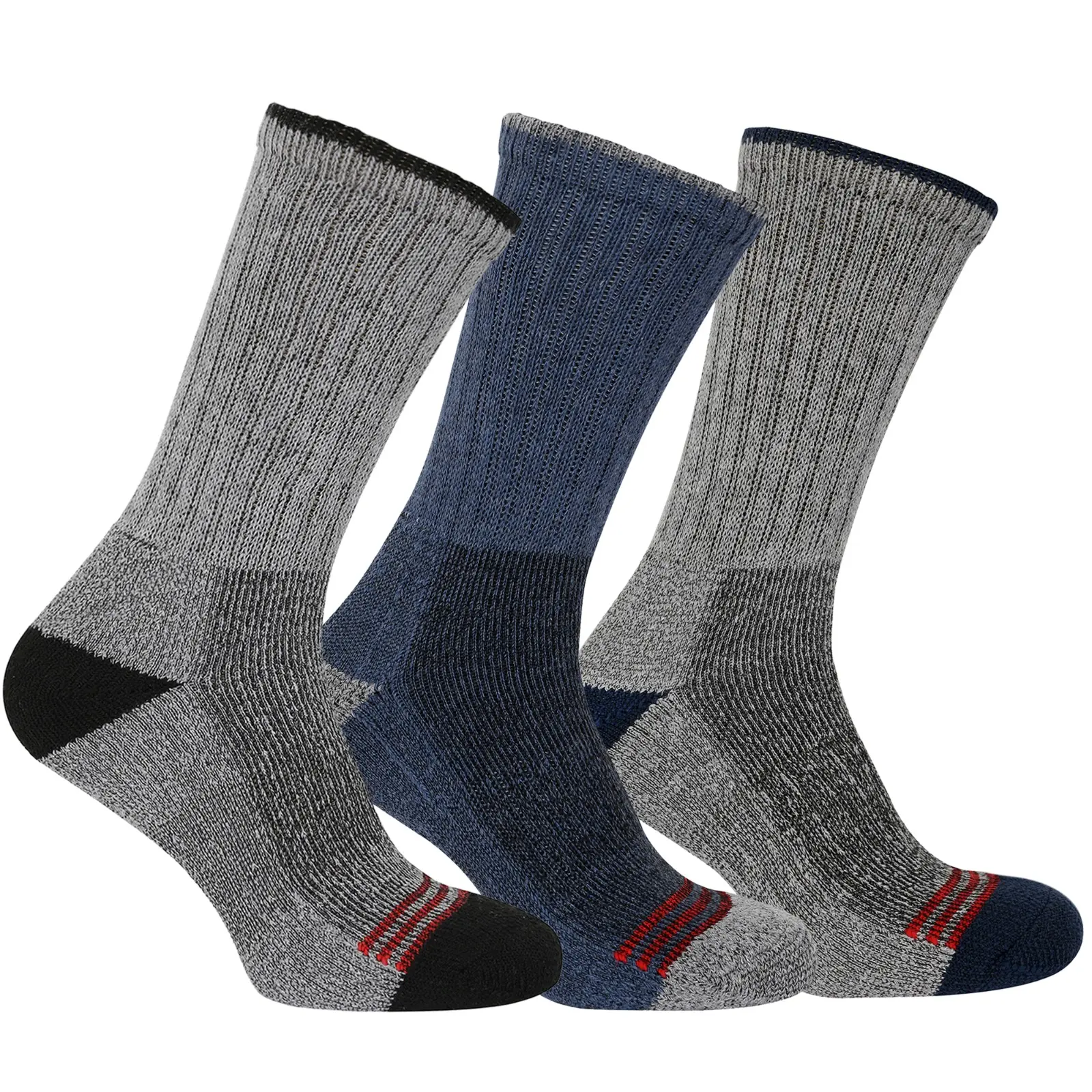 3-12 Pairs Men's Heavy Duty Thermal Winter Thick Warm Work Boot Socks Size 6-11 Elegant Menswear Plain Outdoor Stylish Cotton