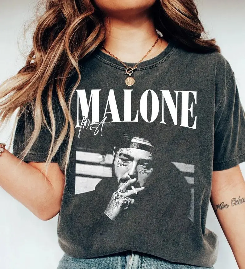 Post Malone Rap Music Merch Shirt, Post Malone T Shirt Rap 90s Tee, Post Malone Tour Rapper Gift Bootleg For Fans Men Women
