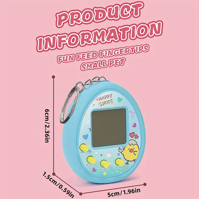 Electronic Pet Machine, Virtual Pet Handheld Mini Game Console 5
