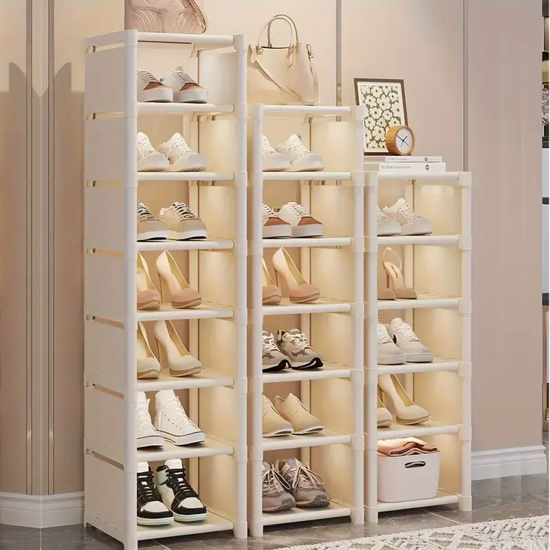 Space-Saving Multi-Layer Folding Shoe Rack Modular - Versatile Storage Organizer For Entryway, Bedroom, And Hallway Shoe Storage Organizer 1