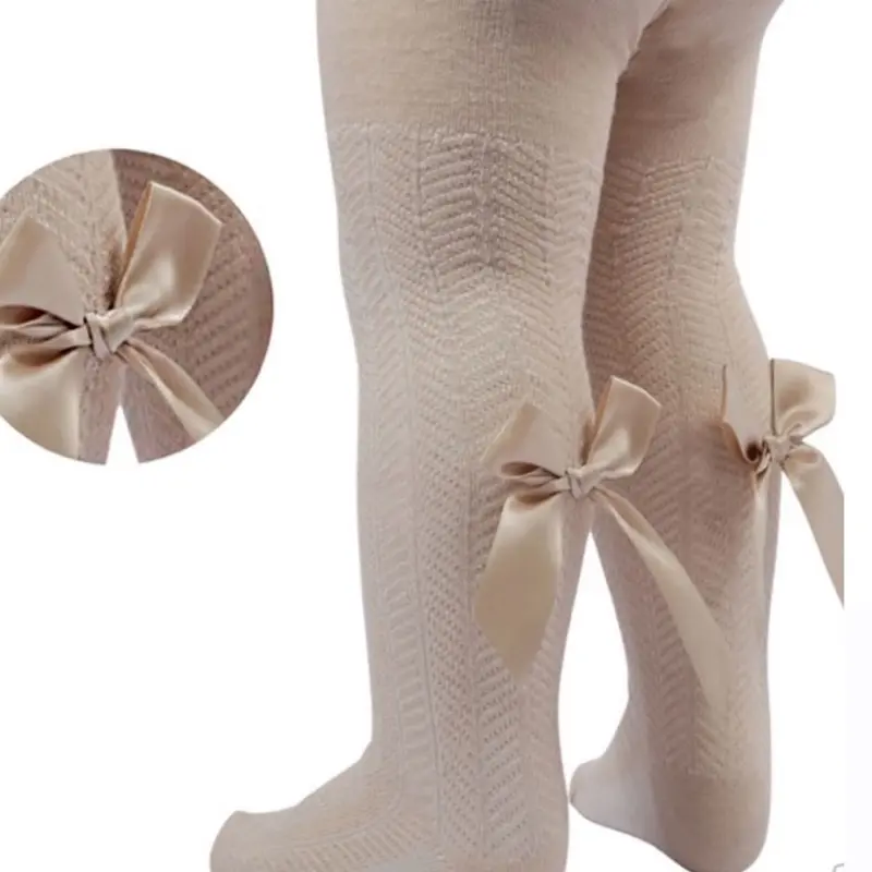 Infant Bow Tights for Baby Girls, Soft and Stretchy Material, Perfect for Winter Season