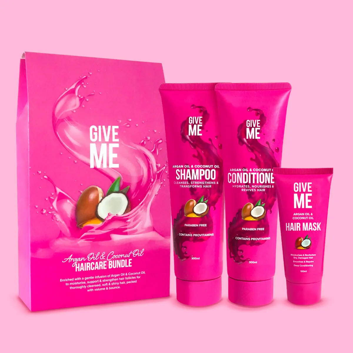 The Haircare Bundle- Argan Oil & Coconut Oil Shampoo and Conditioner Gift set