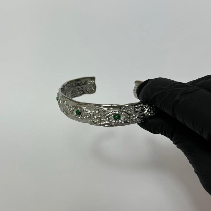 Silver Dahlia Bangle 3