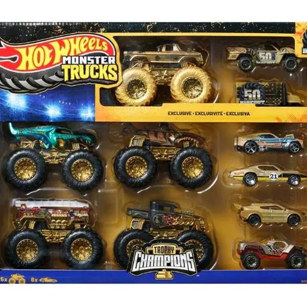 Hotwheel Monster Truck Trophy Champions Collection - Classic & Novelty Toy Vehicles