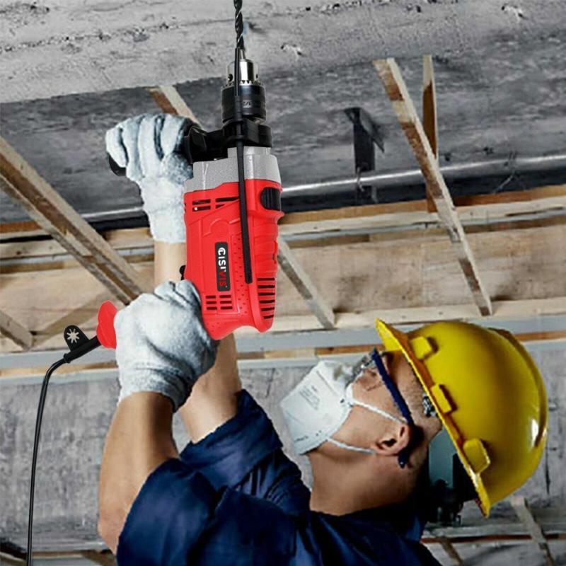 HAMMER DRILL POWERFUL VARIABLE SPEED INDUSTRIAL ELECTRIC CORDED DRILL 1200W 220V 7