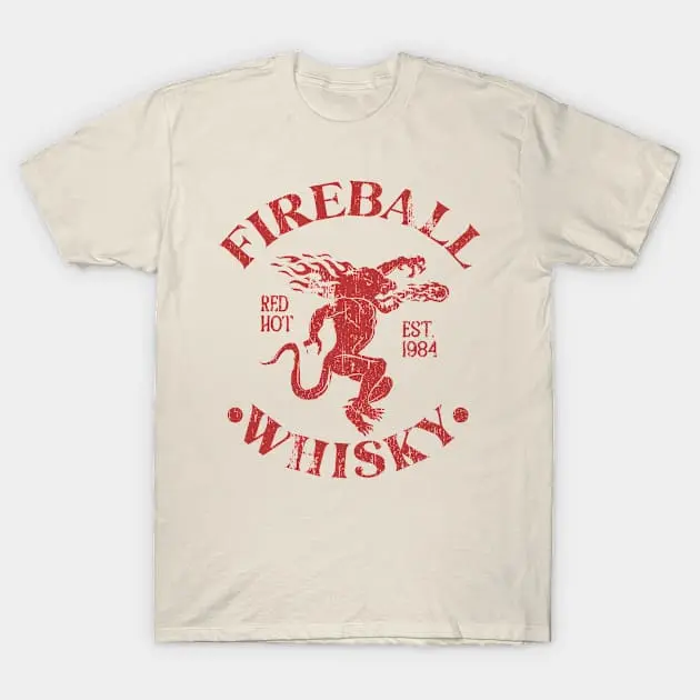 BrewGiggles vintage fireball whiskey T-Shirt UKY19025514