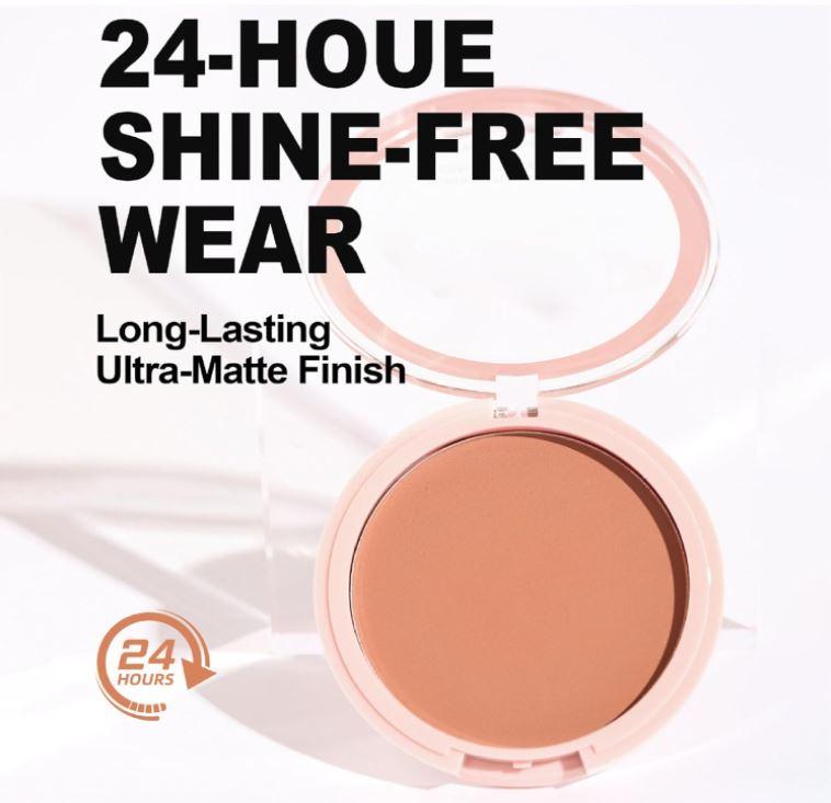 2024 Soft and Bright AirBrush BB Filter Pressed Powder & Concealer: Lightweight, Fine Line Fade, Long-Lasting Foundation Powder for a Radiant, Natural Look Makeup to Dark Skin Cosmetic 6