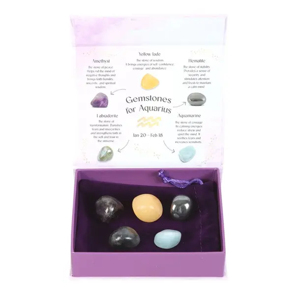 Aquarius Crystal Tumblestone Set 0