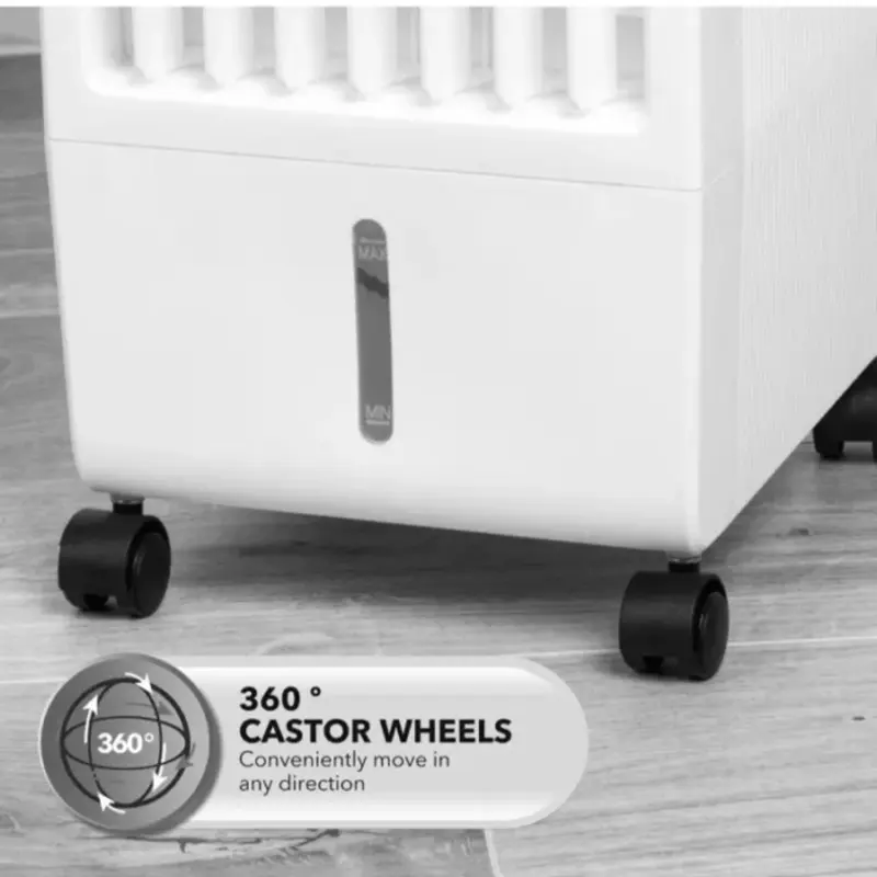 Beldray Air Cooler 6 Litre 3 Speeds Swing Function Carry Handles & Wheels 3
