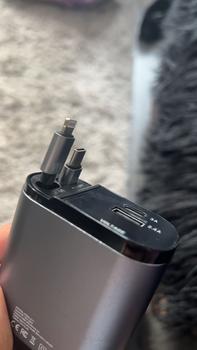 Product Review of 4 in 1 Car Charger PD+USB Quick Charger With 2 Retractable Cables Type C Fast Car Phone Charger Voltmeter 4 in 1 Power Adapter For IPhone IPad from m**2 0