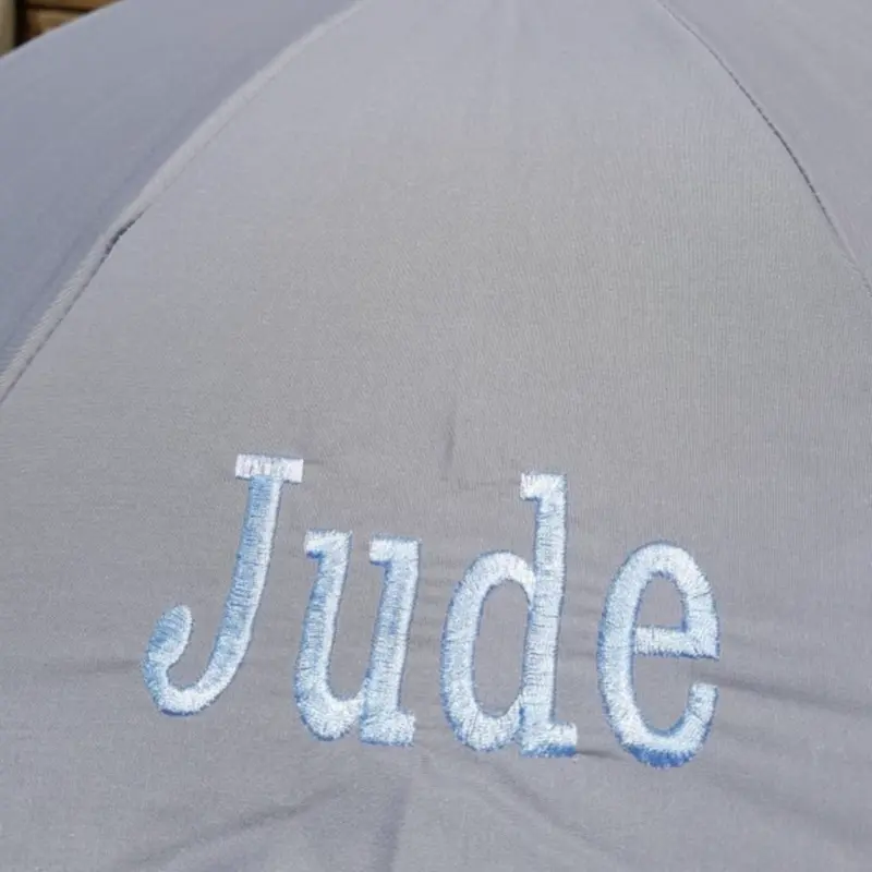 Personalised Stroller Sun Parasol - Grey, Baby Newborn Infant Toddler Girls Boys 1
