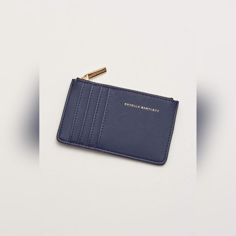 Estella Bartlett Woman on a Mission Vegan Leather Card Purse (Navy) 2