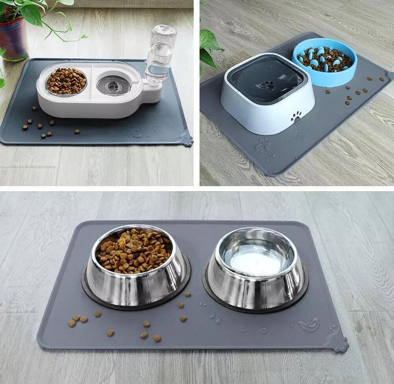 Product Introduction of Non-Slip Pet Food Mat for Bowls & Raised Feeders, Easy to Clean, 47x30cm - Versatile Use 10