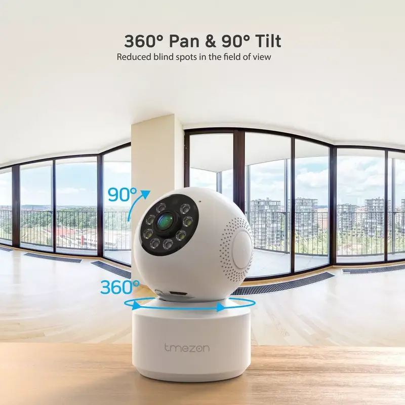 Baby Monitor PTZ WiFi Camera Indoor CCTV Camera 2MP 2Way Talk Auto Tracking 5