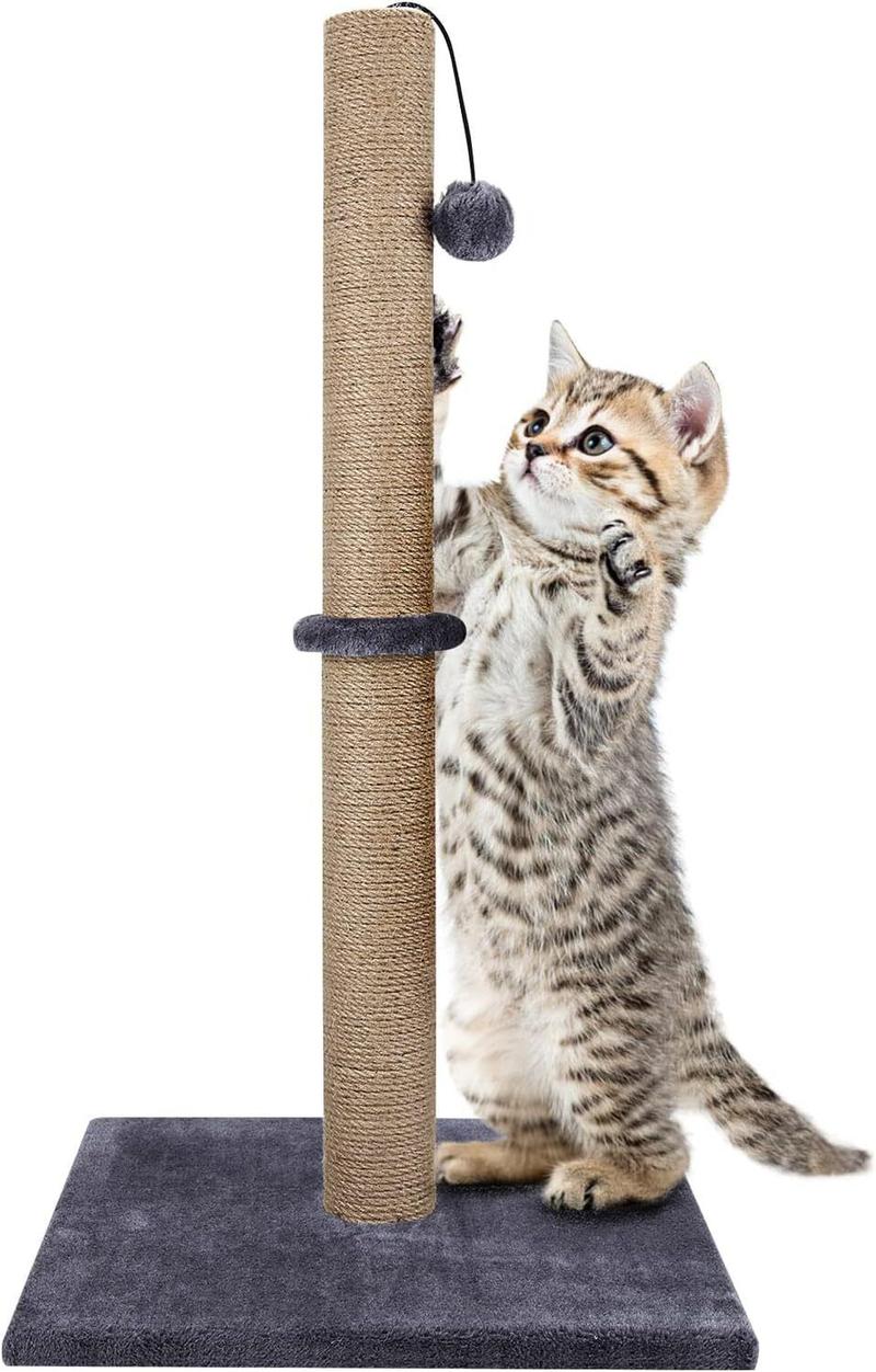 Product Introduction of 74CM TALL LARGE CAT SCRATCHING POST STRONG NATURAL SISAL POLE HEAVY DUTY BASE UK UK 22