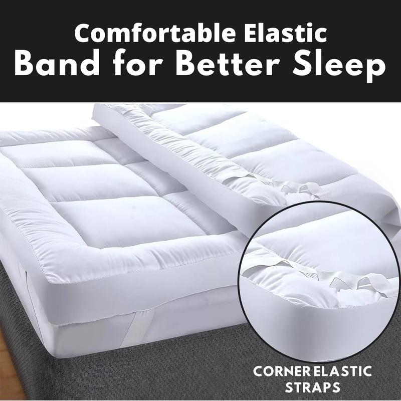 Deep Sleep Hotel Quality Mattress Topper 10cm/4Inch Thick Deep Quilted Toppers Single Double King Super King Bed Size 6