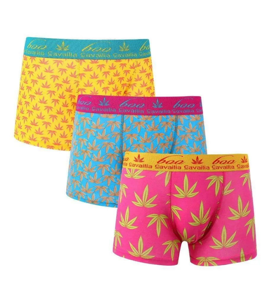 Men's Plain Boxer Underwear Shorts Ultra Soft Sports Trunks 3 Design Pack of 3,6,9 Or 12 Menswear Tropical Hipsters