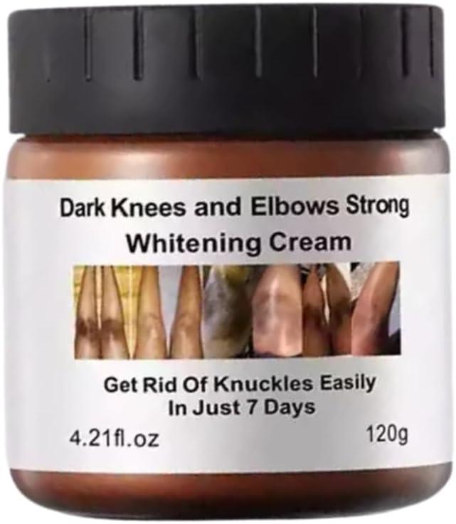Intensive Dark Knees, Elbows & Knuckles Whitening Cream - Advanced Skin Lightening for Tough Dark Spots, Moisturizing Formula for Even Skin Tone - 120g 0