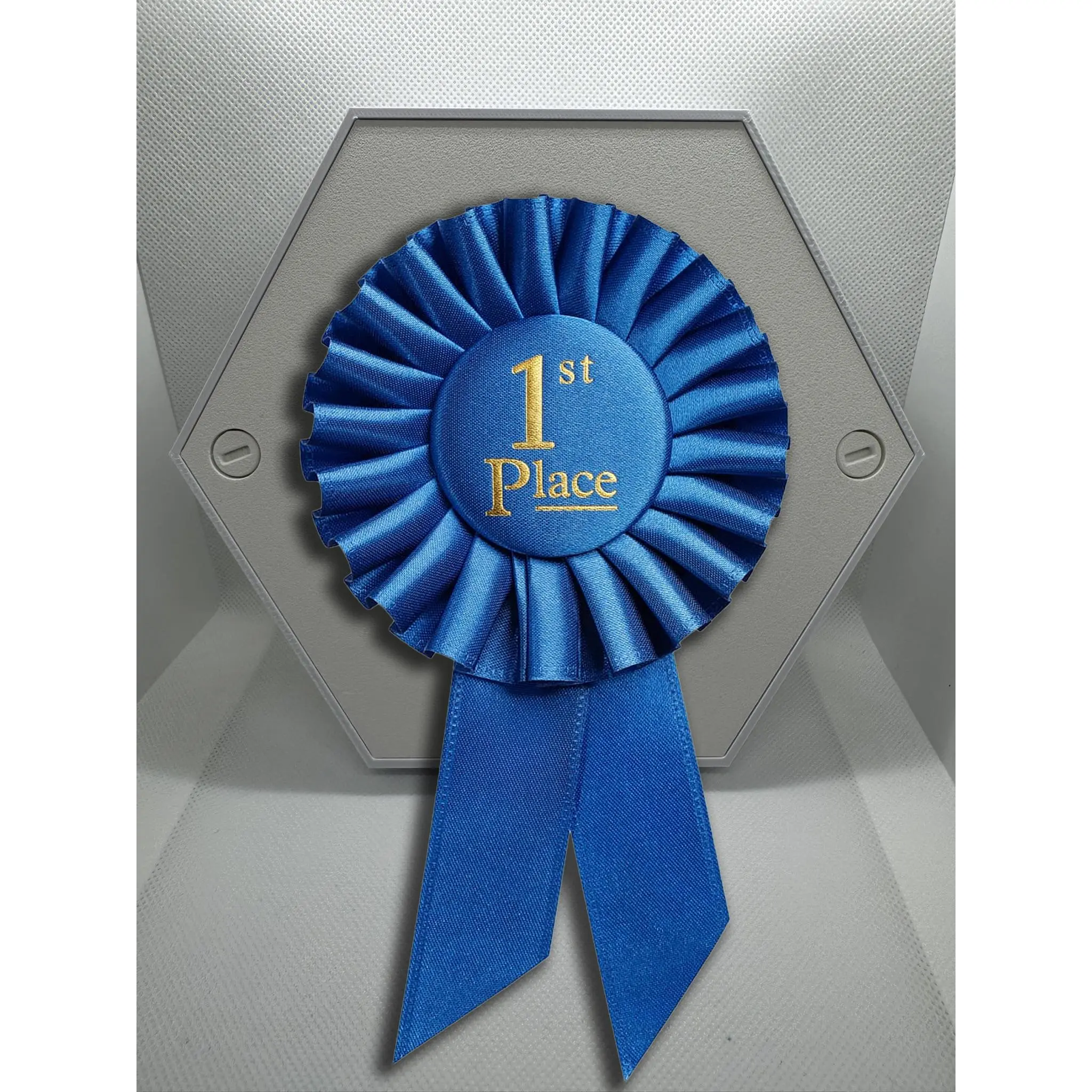 Hexagonal rosette holder 3D printed wall-mounted rosette holder - Customisable - huge range of colours - logo or words can be added Organiser Racks Dog Plastic Room