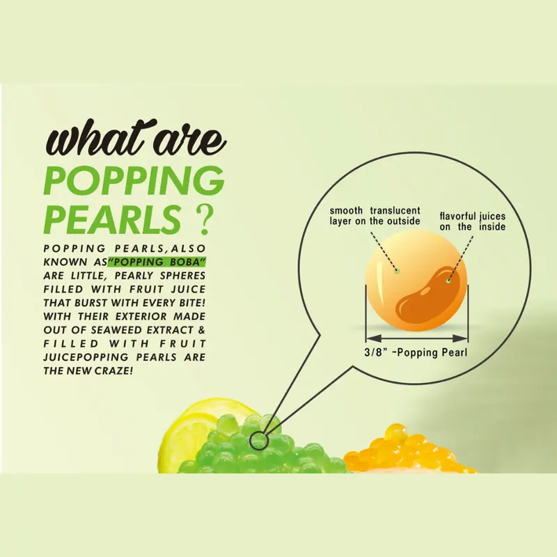Popping Boba Drink Rose Lychee Flavour 500ml 7