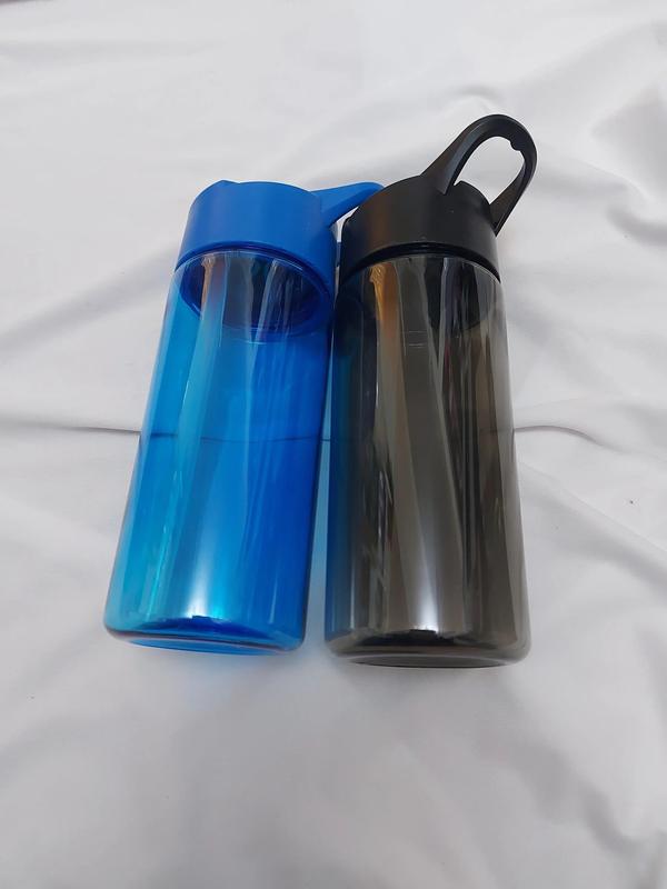 Personalised water bottle, 400ml plastic drink tritan with straw. Back to School, Name Label, Party Favours 4