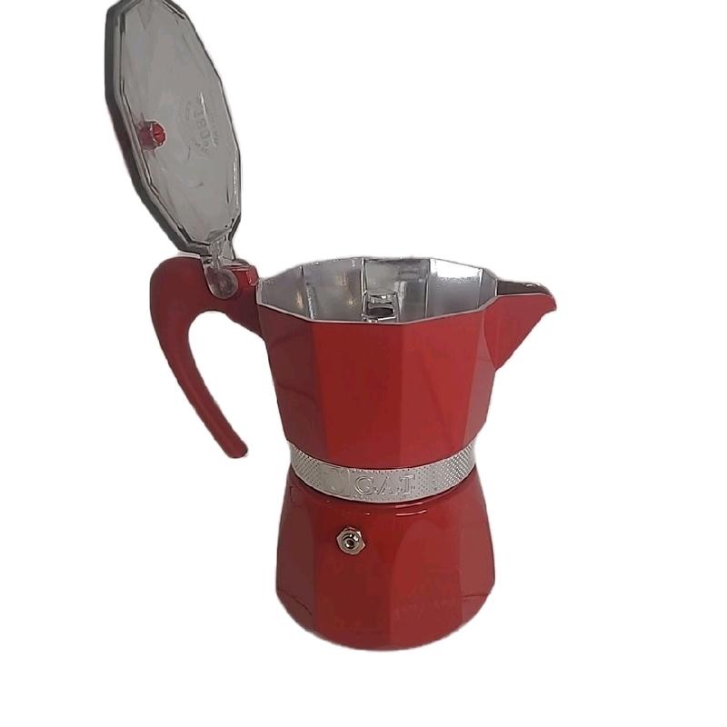 G.A.T. Rossana 3 Cup Moka Pot Espresso Maker Cafetiere GAT Valentines 135ml Coffee Aluminium 5