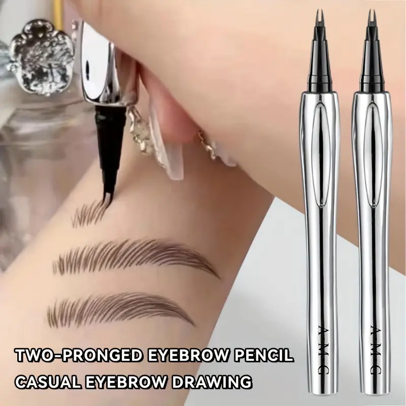 Waterproof Eyebrow Pencil - Sweat-Proof, Long-Lasting Natural Look, Multi-Use for All Skin Types 0