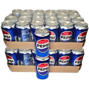 Pepsi Regular Can 330ml -Pack of 48, Classic Fizzy Drink - Soda, Beverage, Bulk Buy