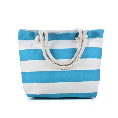 Ladies Women's Large Stripe Tote Beach Bag Summer Holiday Casual Shoulder & Handheld Bag 7