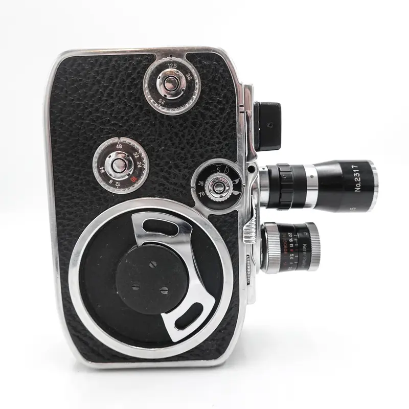 Bolex Paillard B8 B-8 Double 8mm Cine Film Camera w/2 Lens - Fully Working 3