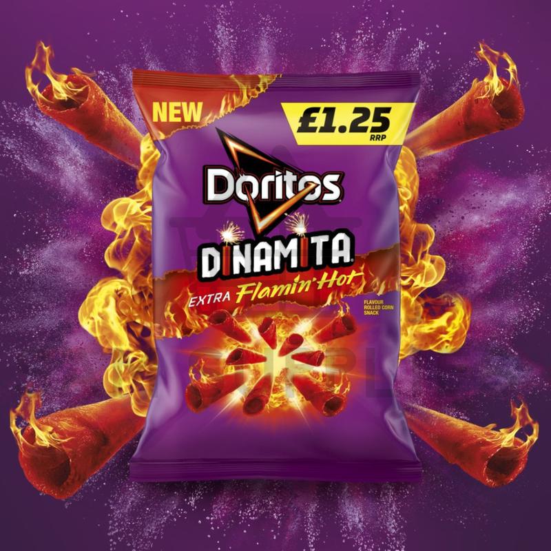 New Doritos Dinamita Extra Flamin Hot Crisps 5 Or 20 Pack Puffed Snack 6