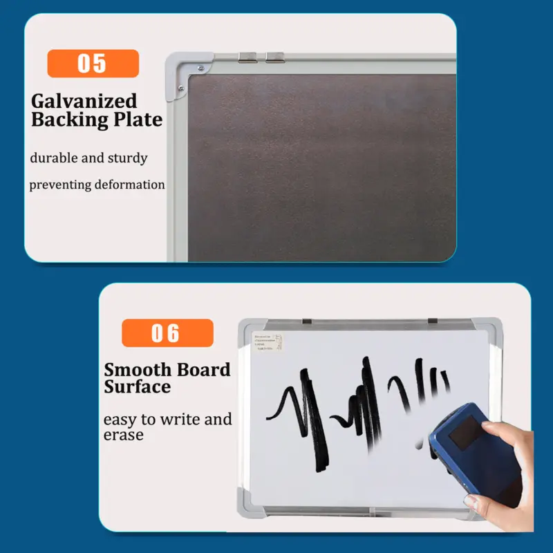 MAGNETIC WHITEBOARD SMALL LARGE WHITE BOARD DRY WIPE NOTICE OFFICE SCHOOL HOME 7