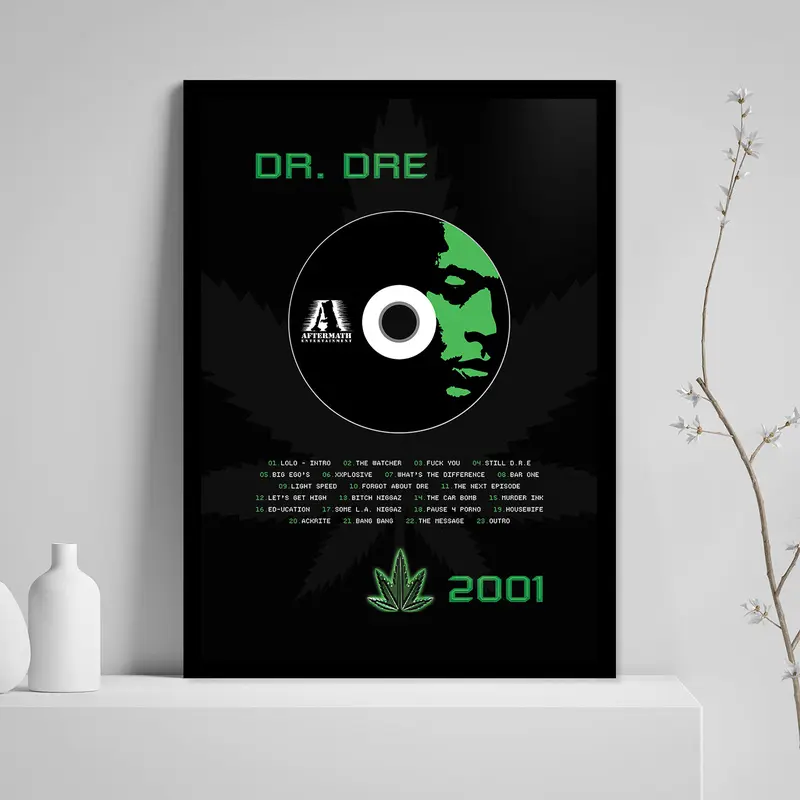 DR. DRE '2001' FRAMED CD ALBUM PLAQUE 2